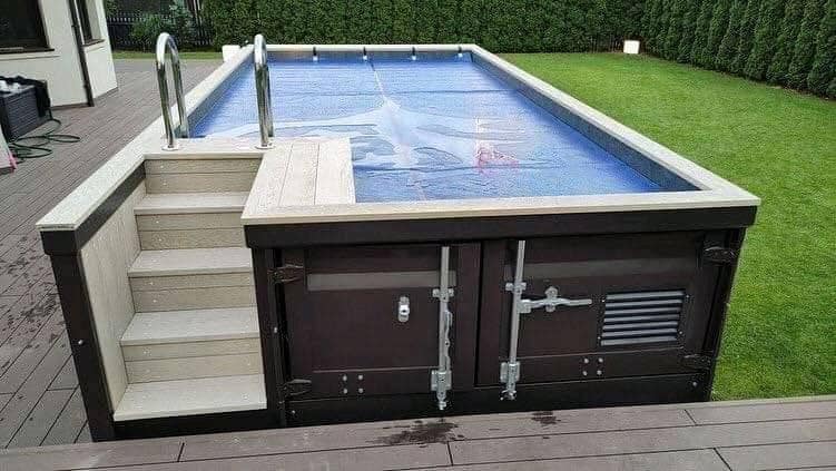 Contentor piscina design e móvel
